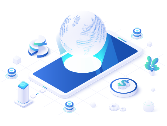 Global economic network in isometric vector illustration. World economy or global financial map concept. Global economic network in isometric vector illustration. World economy or global financial map concept.